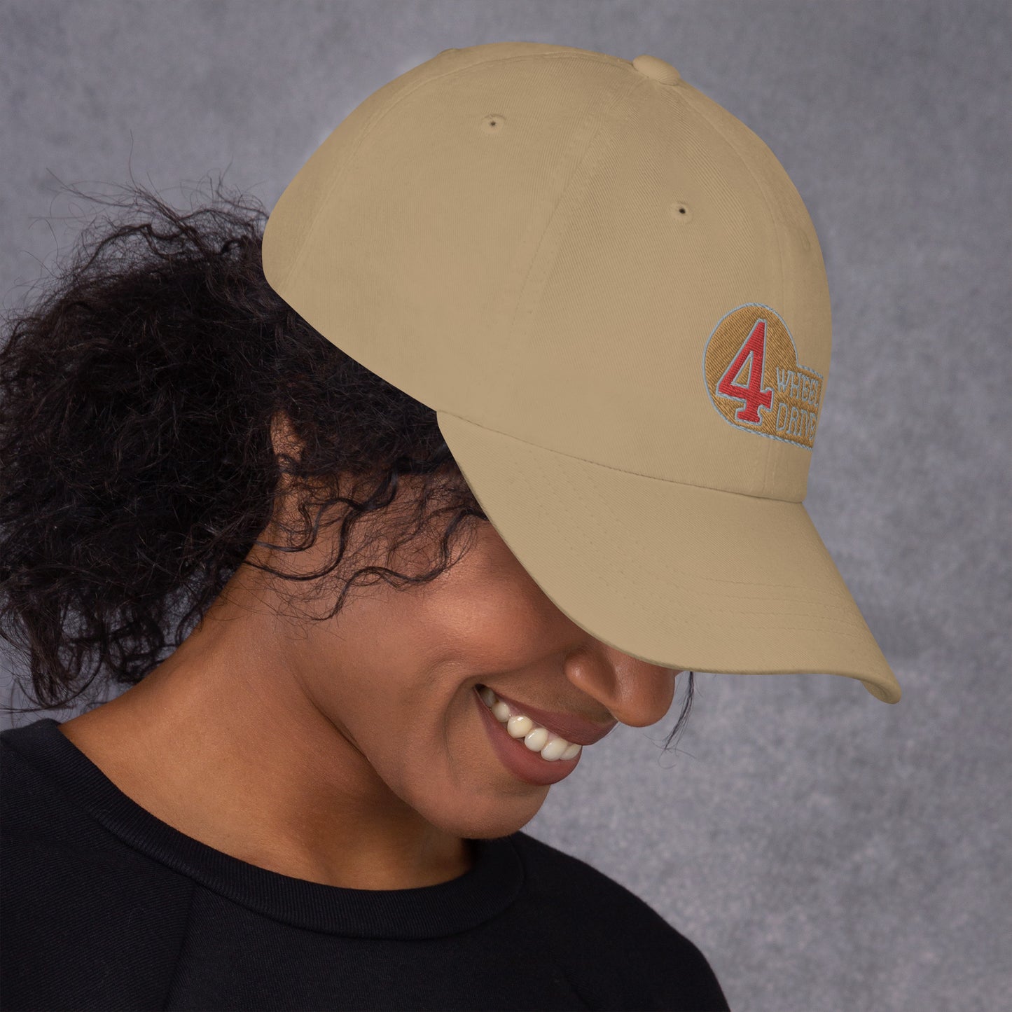 4 Wheel Drive Embroidered Dad hat