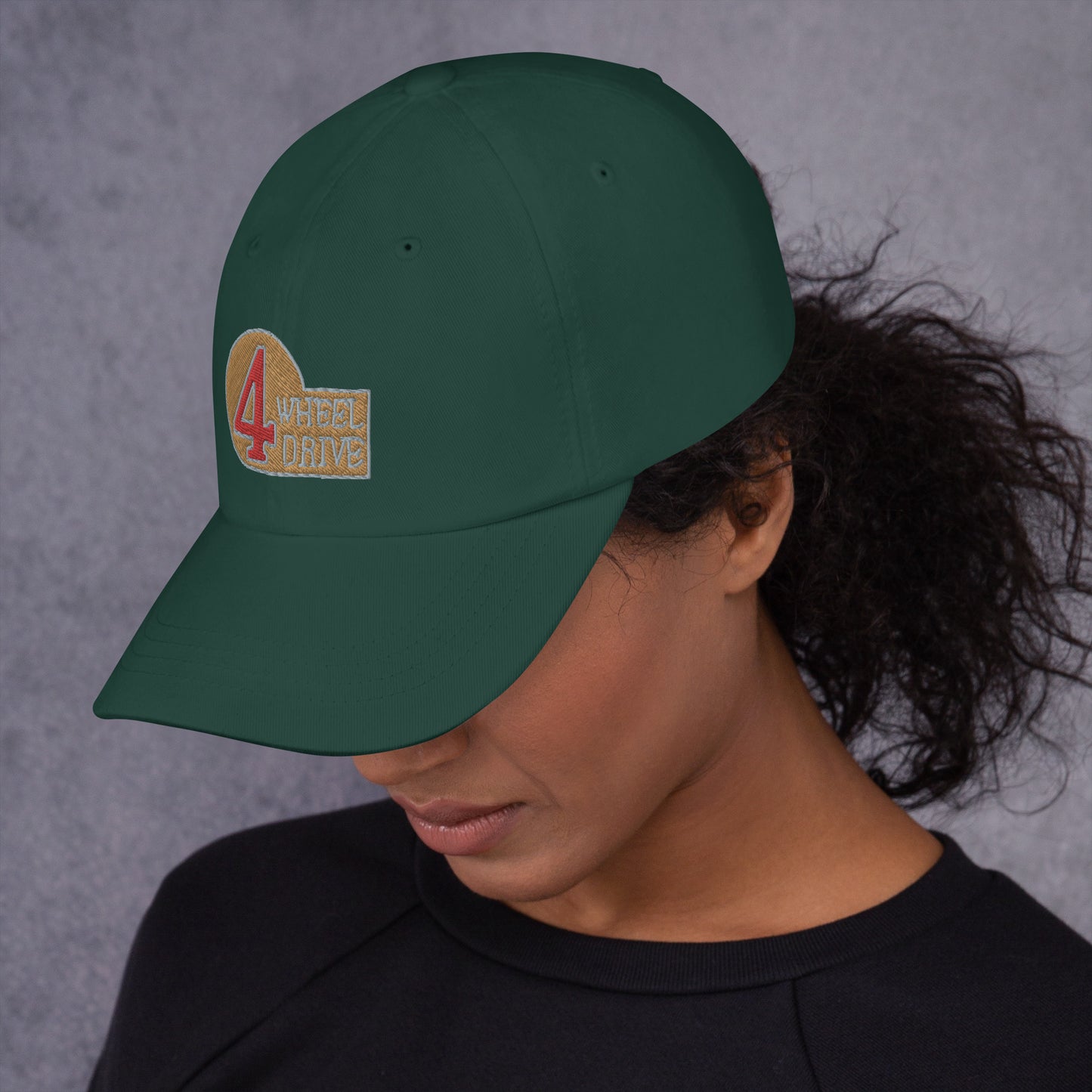 4 Wheel Drive Embroidered Dad hat