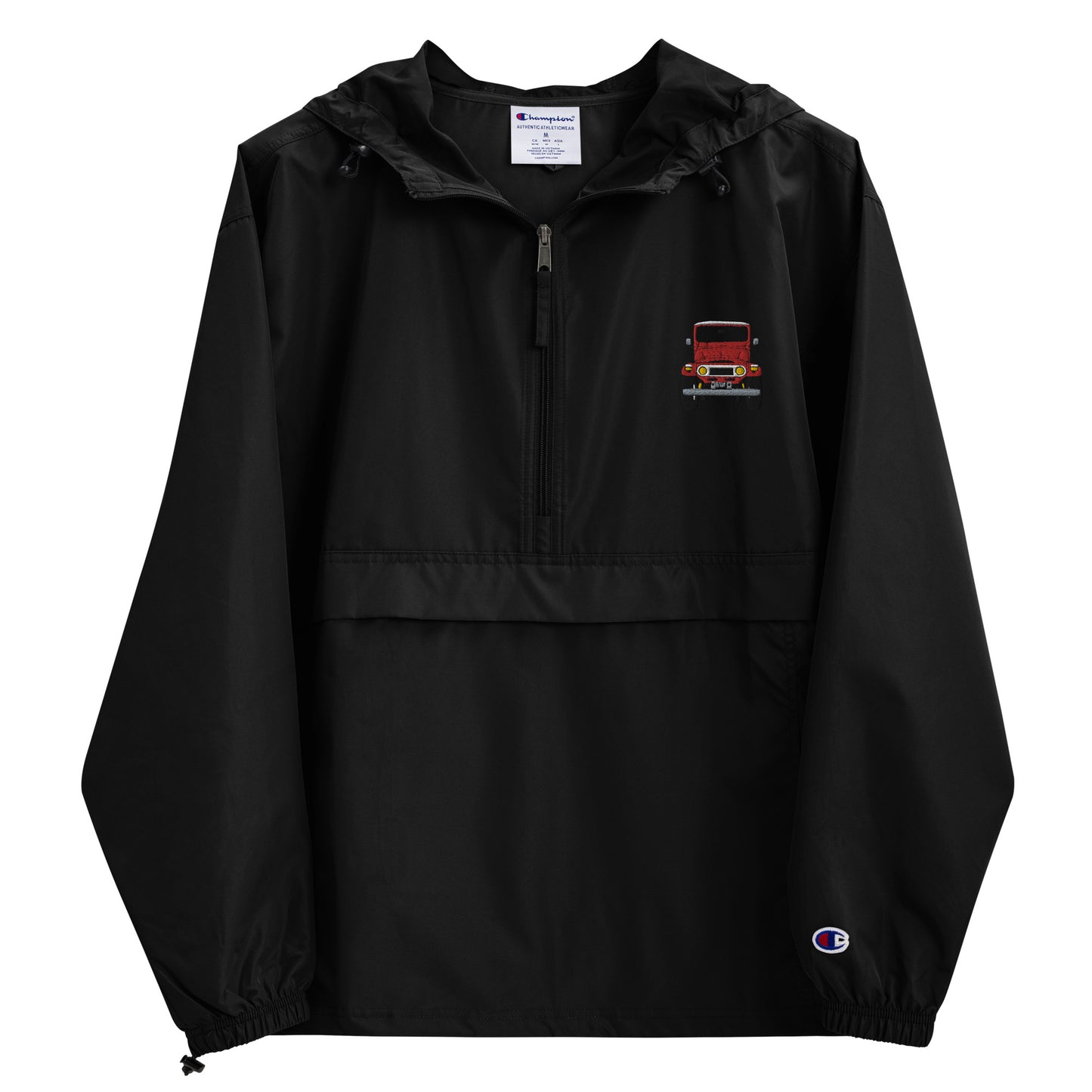 Embroidered Front white 40 Champion Packable Jacket