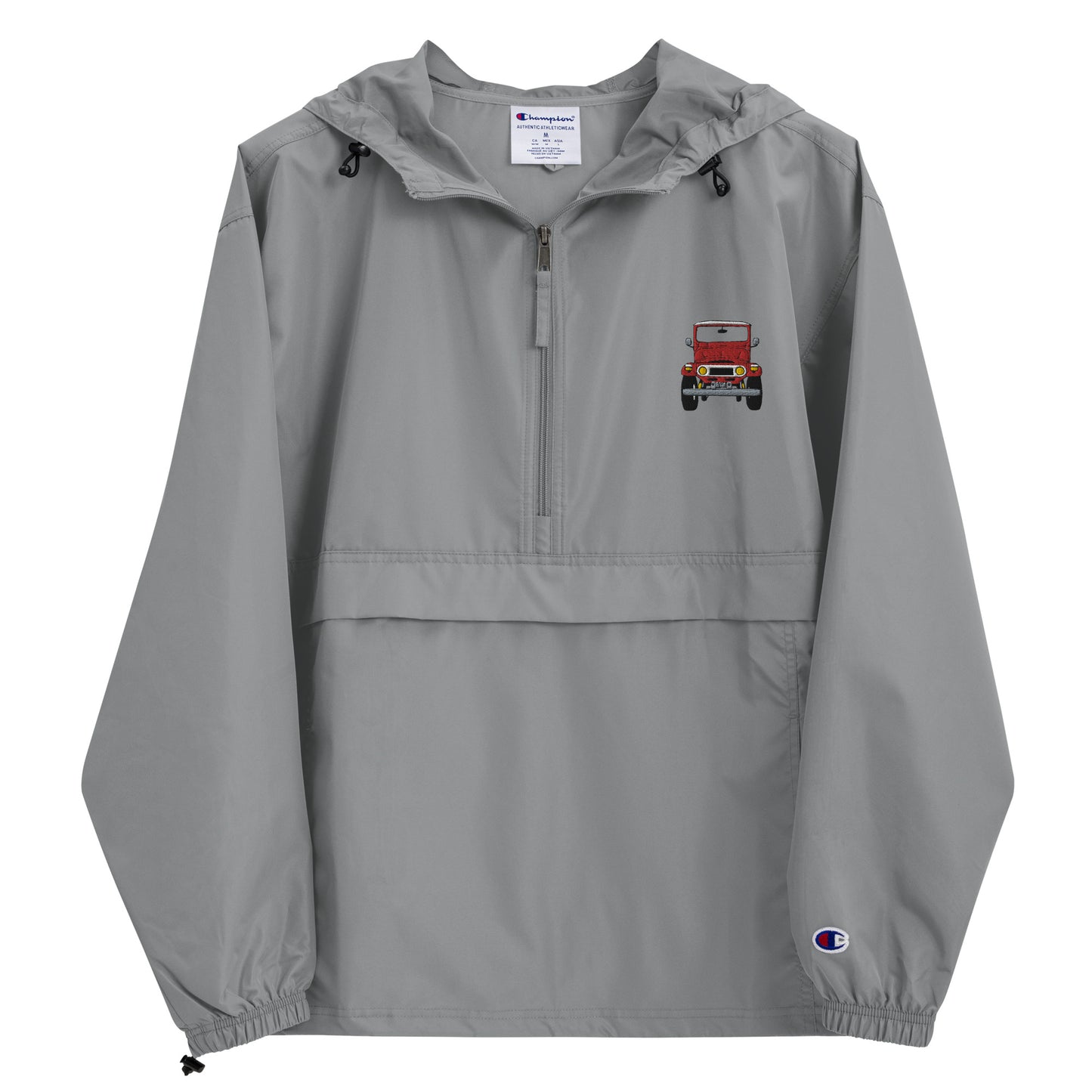 Embroidered Front white 40 Champion Packable Jacket