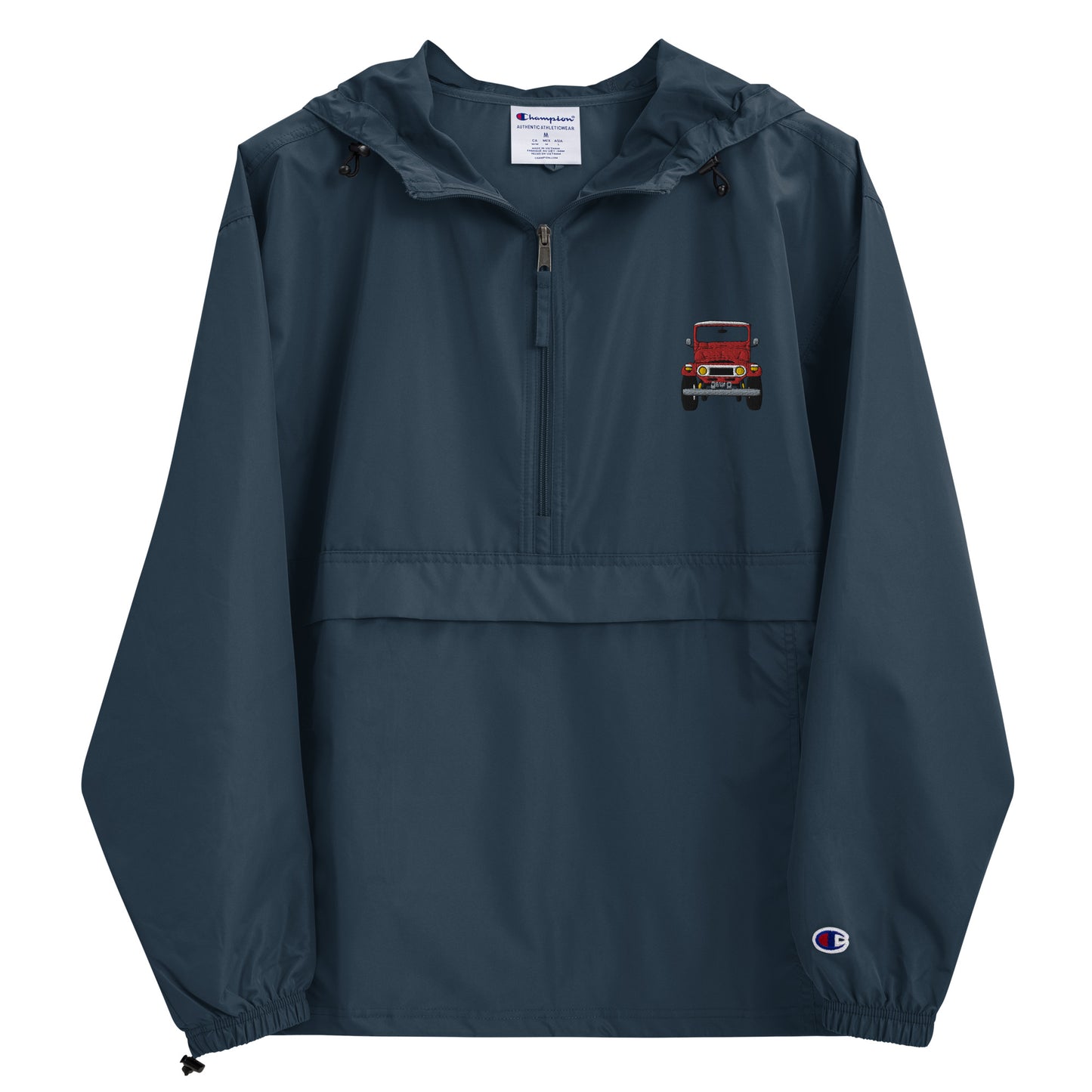 Embroidered Front white 40 Champion Packable Jacket