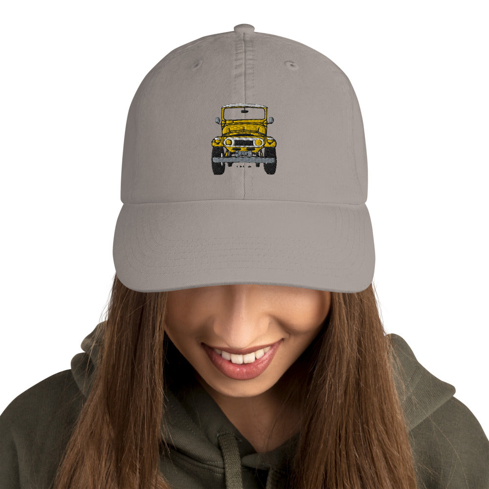 Large mustard Champion dad cap