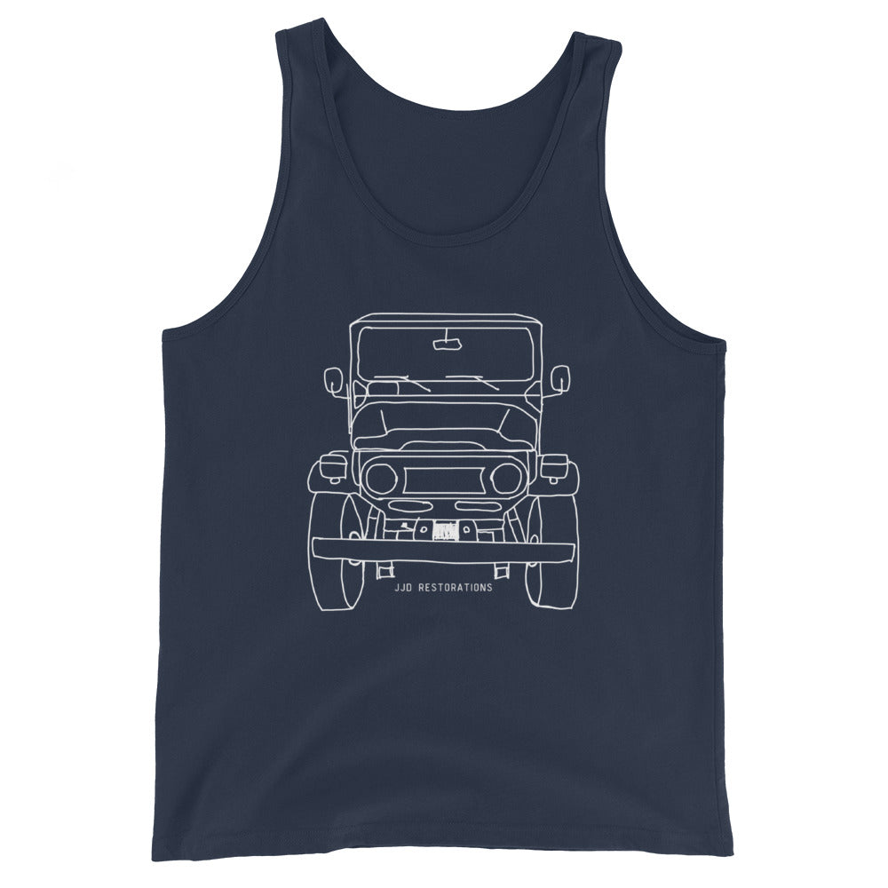 Front FJ40 White Tank Top