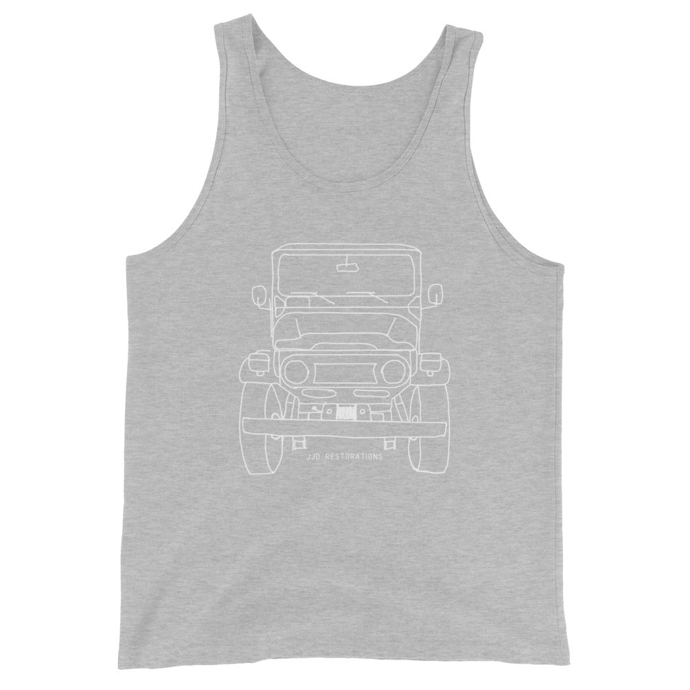 Front FJ40 White Tank Top