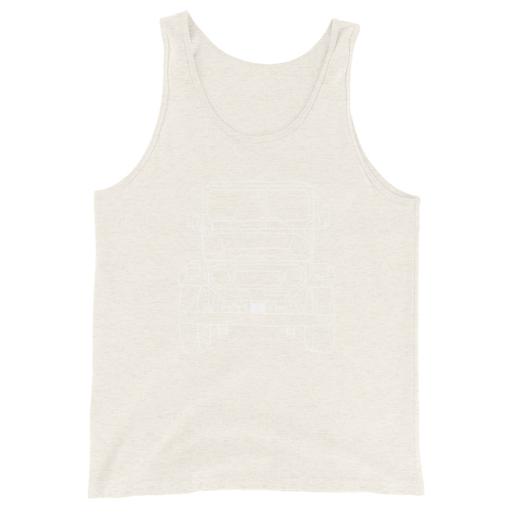 Front FJ40 White Tank Top