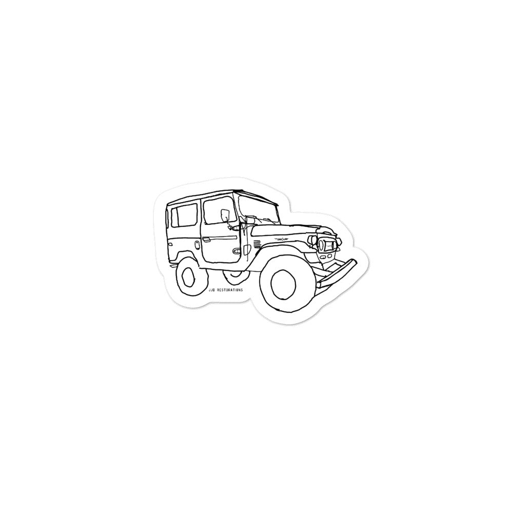 FJ40 Side bubble sticker